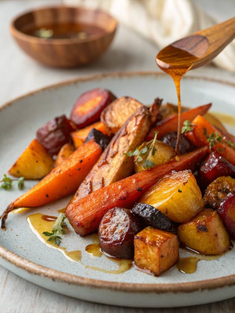 Easy Roasted Root Vegetables and Burnt Honey