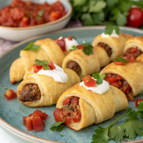 Easy Rotel Sausage Crescents