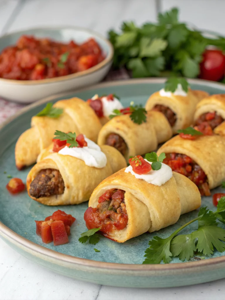 Easy Rotel Sausage Crescents