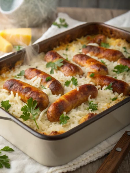 Easy Sausage and Rice Casserole
