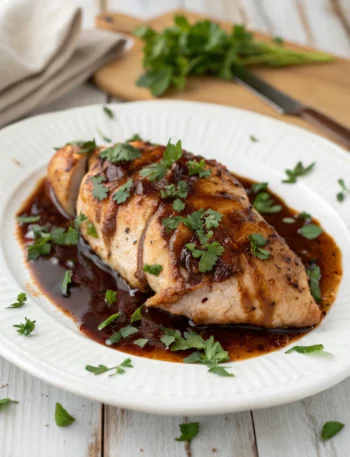 Easy Slow Cooker Balsamic Chicken