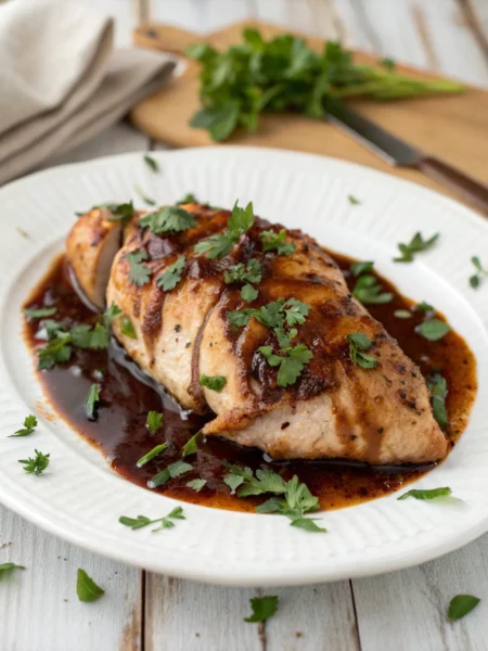 Easy Slow Cooker Balsamic Chicken