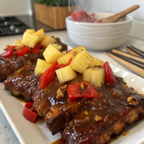 Easy Slow Cooker Hawaiian Ribs