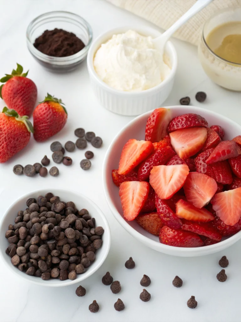 Strawberry Chocolate Chip Creamingredients