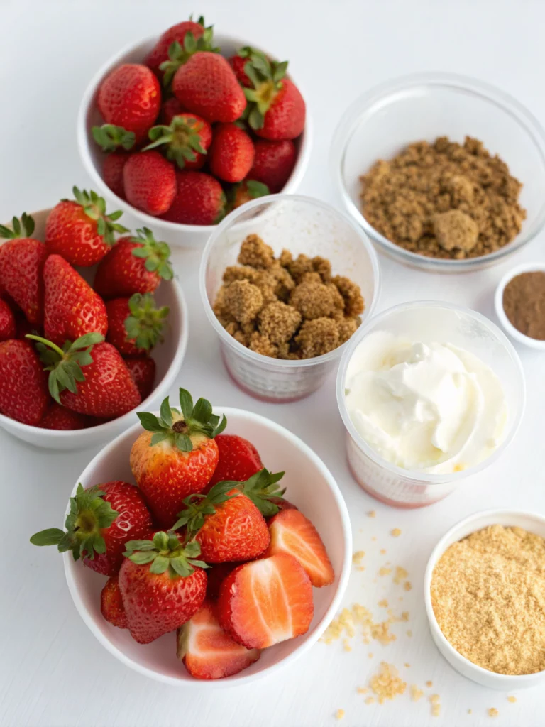 Strawberry Crunch Cupsingredients