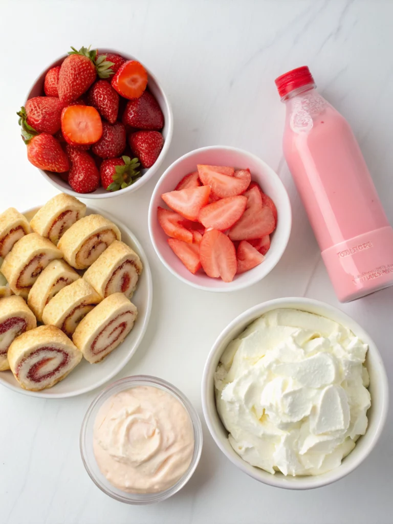 Easy Strawberry Dream Rolls
