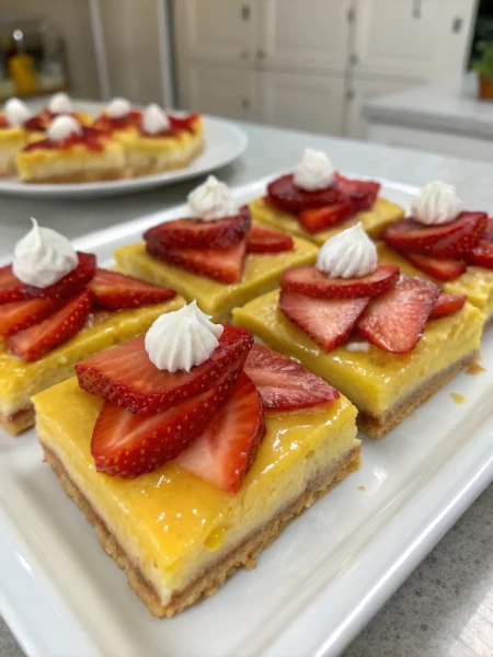 Easy Strawberry Lemon Bars