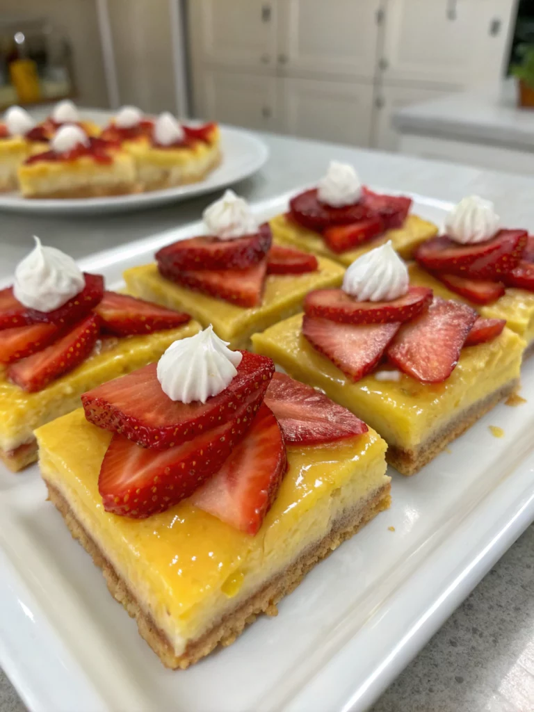 Easy Strawberry Lemon Bars