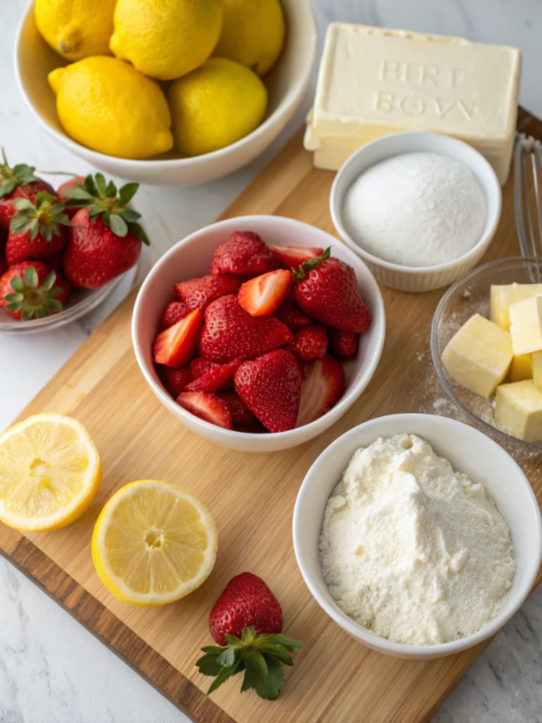 Easy Strawberry Lemon Bars