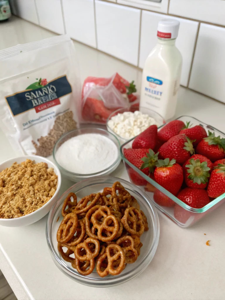 Strawberry Pretzel Saladingredients