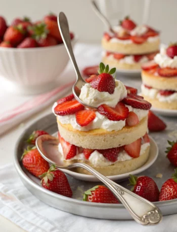 Easy Strawberry Spoon Cake