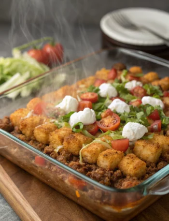 Easy Tater Tot Taco Casserole