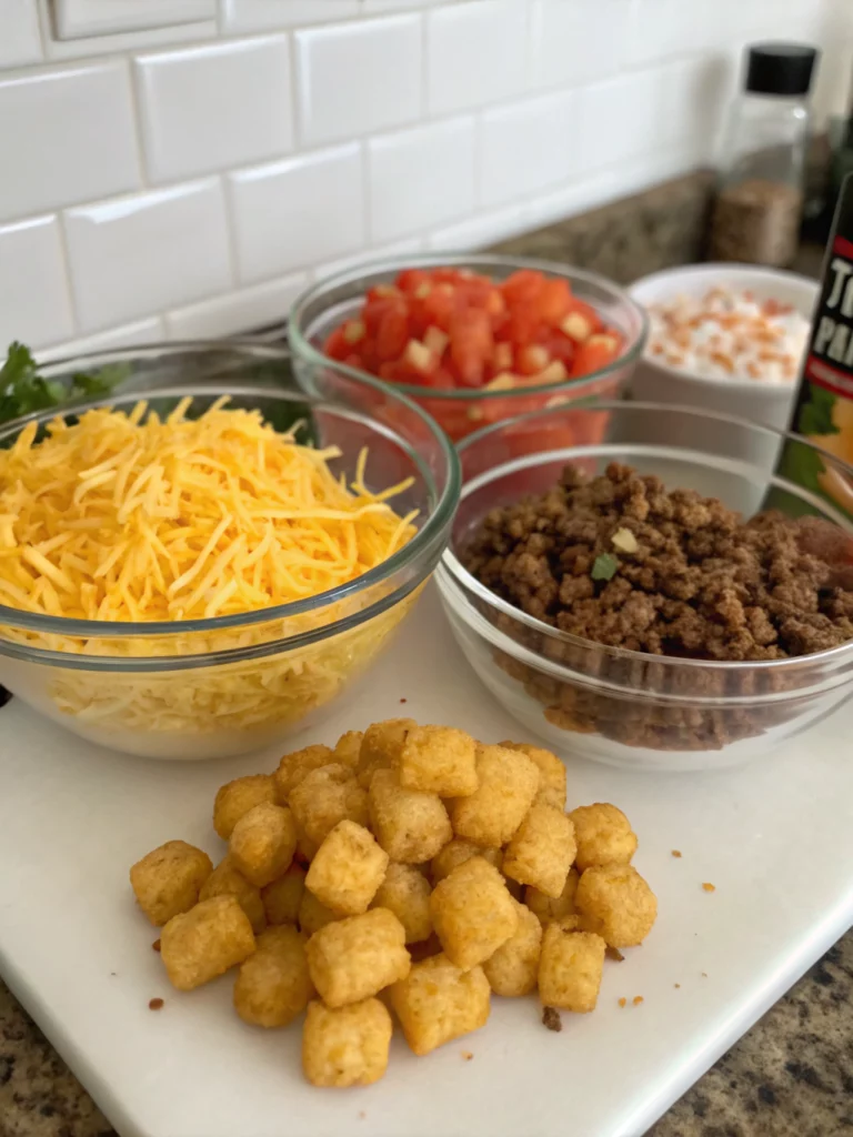 Tater Tot Taco Casseroleingredients