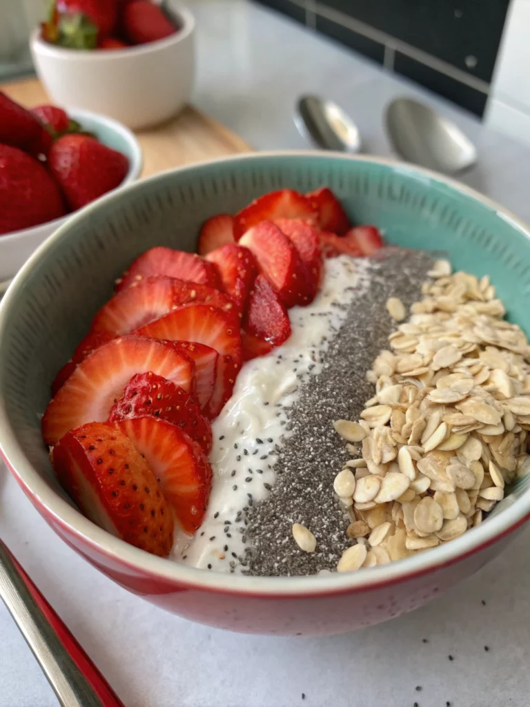 Vegan Strawberry Oatmealingredients