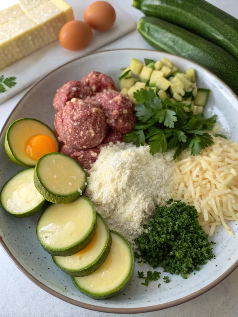 Zucchini Meatballsingredients