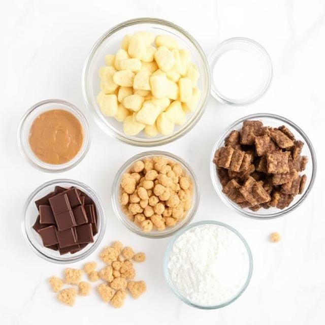Easy Peanut Butter Butterscotch Chocolate Crispies 
