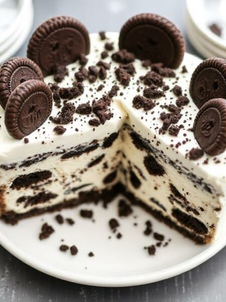 Easy Cookies and Cream Poke Cake